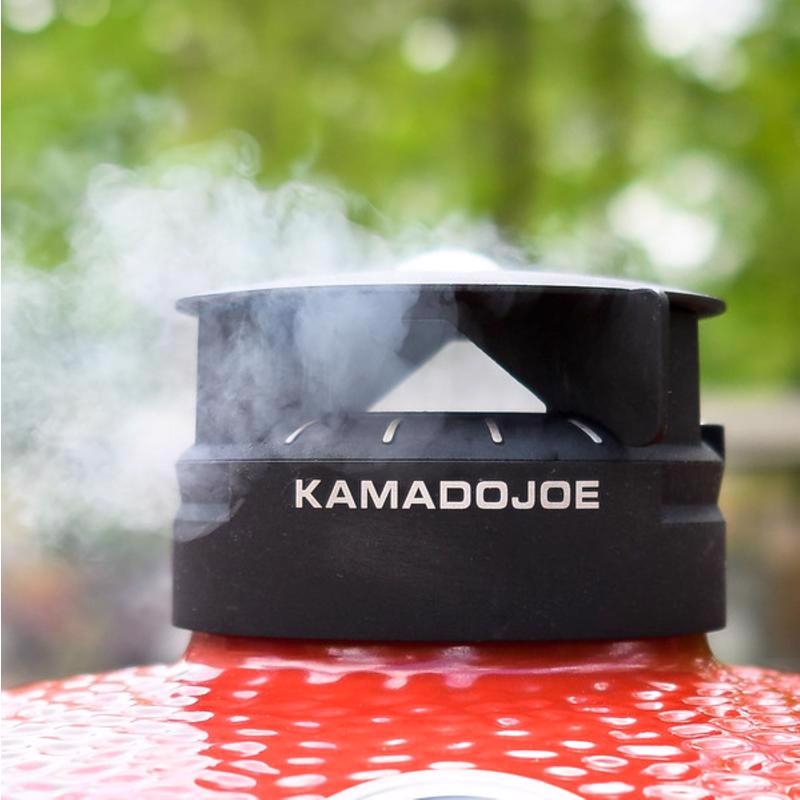 Kamado Joe 18 in. Classic III Charcoal Kamado Grill and Smoker Black/Red