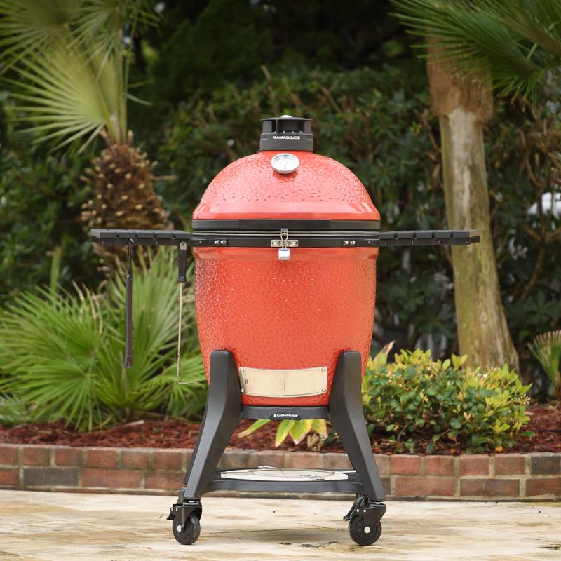 Kamado Joe 18 in. Classic III Charcoal Kamado Grill and Smoker Black/Red