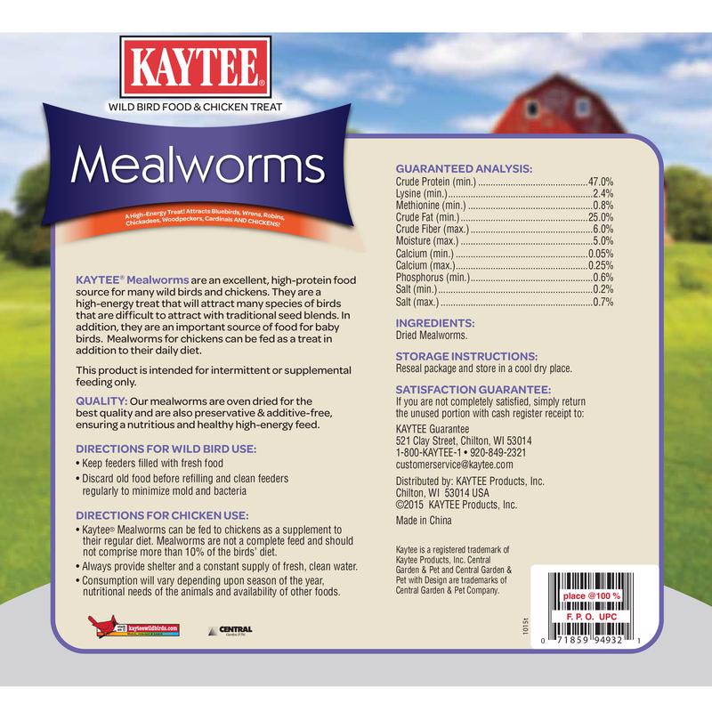 Kaytee Mealworms Mealworms 32 oz