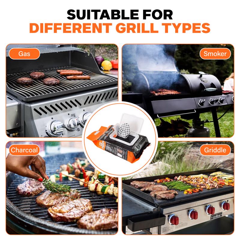 Proud Grill Q-Swiper Grill Cleaner 8 in. L X 6 in. W 40 pc