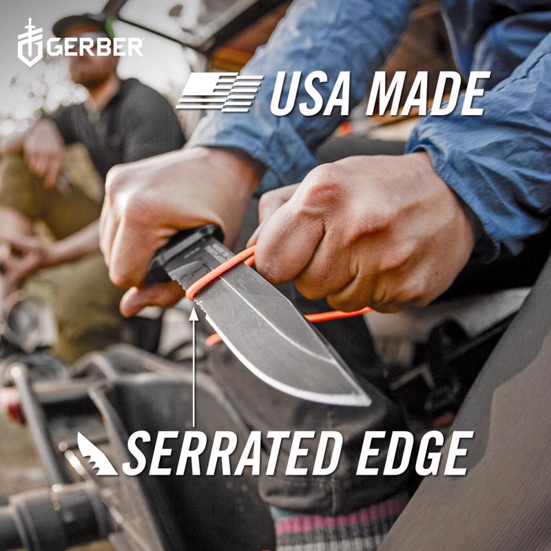 Gerber Strongarm Black 420 HC Stainless Steel > 6 in. Fixed Blade Knife