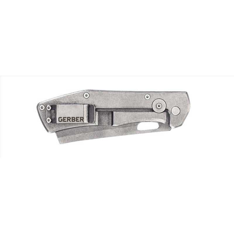 Gerber Flatiron Black 7CR17MOV Steel > 6 in. Folding Knife