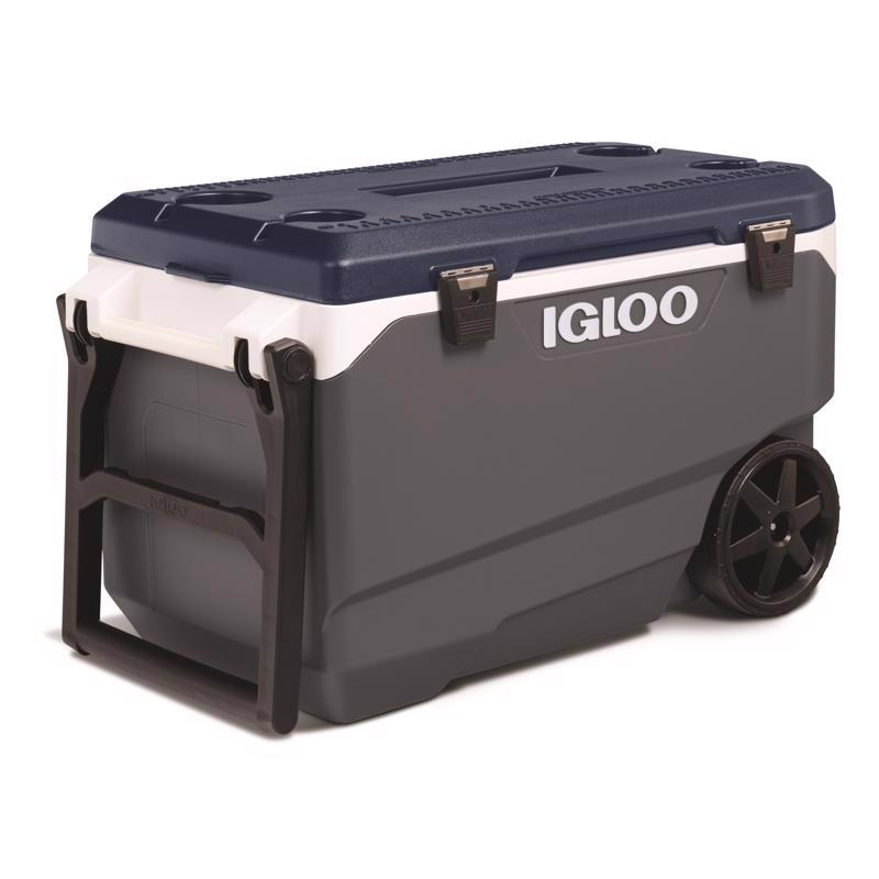 Igloo MaxCold Latitude Blue/Gray 90 qt Roller Cooler