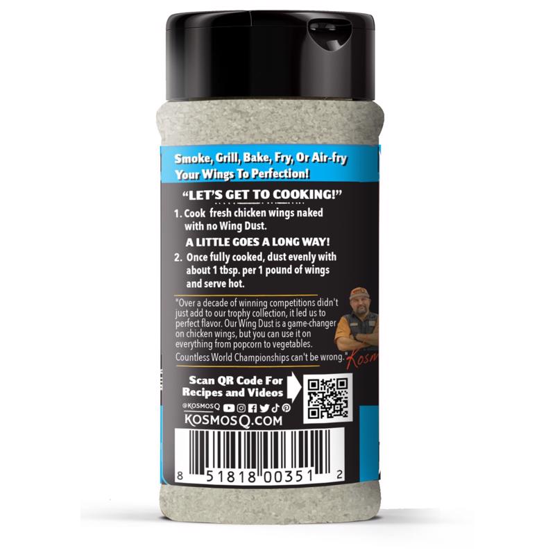 Kosmos Q Wing Dust Salt & Vinegar Wing Seasoning 6.7 oz