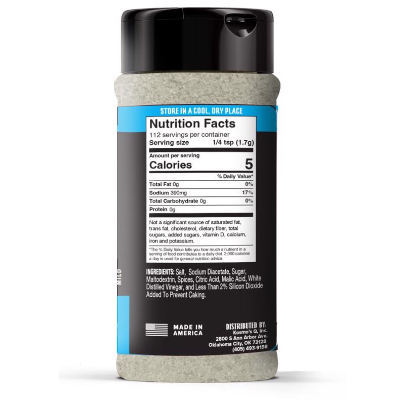 Kosmos Q Wing Dust Salt & Vinegar Wing Seasoning 6.7 oz
