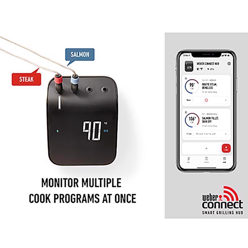 Weber Connect Digital WiFi Enabled Bluetooth Enabled Grill/Meat Thermometer