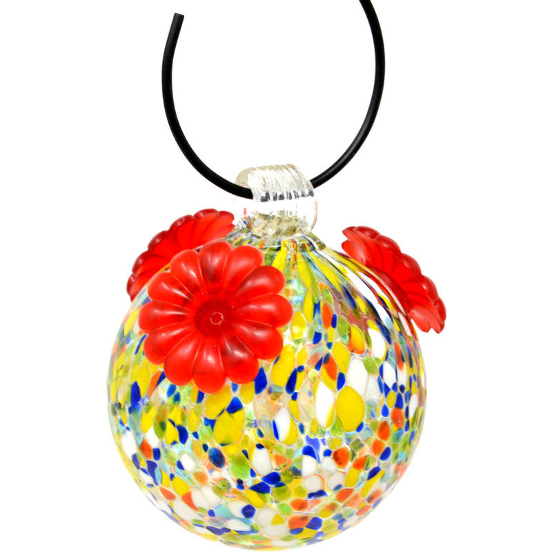Songbird Essentials Gift Essentials Hummingbird 8 oz Glass Hummingbird Feeder Nectar Bird Feeder 3 p