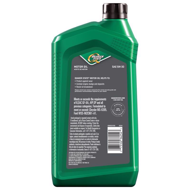 Quaker State Peak Performance 5W-30 4-Cycle Conventional Motor Oil 1 qt