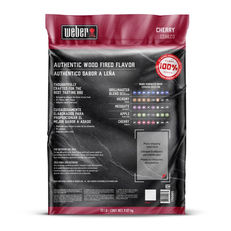 Weber Hardwood Pellets All Natural Cherry 20 lb
