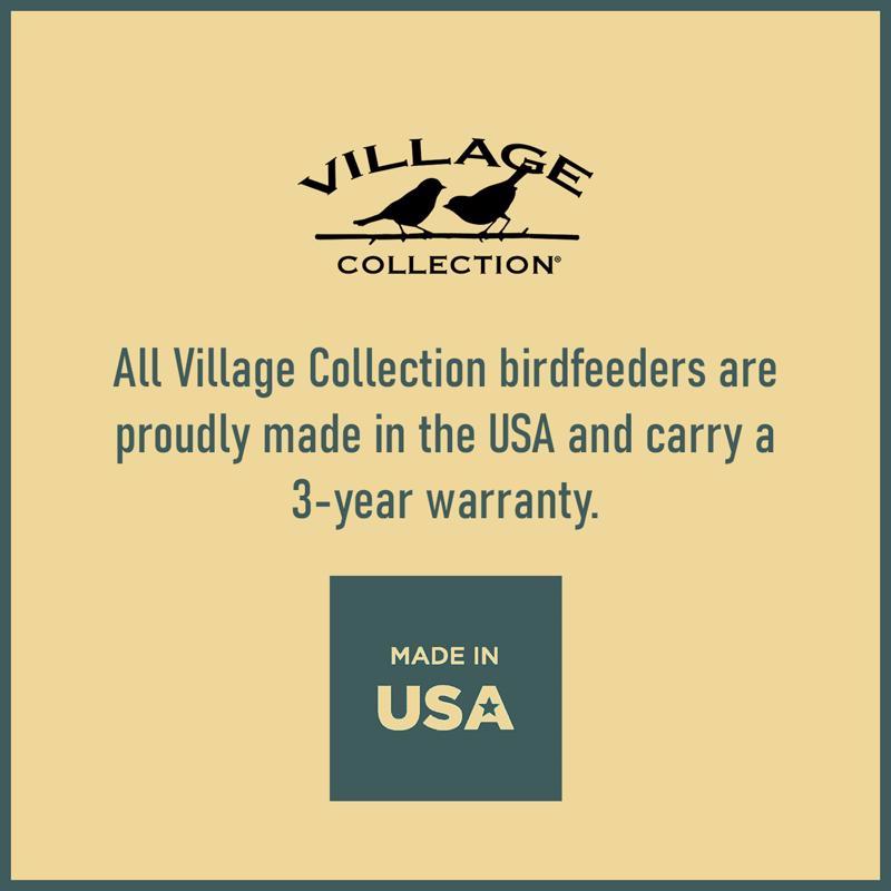 North States Village Wild Bird 5 lb Plastic Old Town Pub Hopper Bird Feeder 4 ports