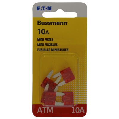Bussmann 10 amps ATM Red Blade Fuse 5 pk