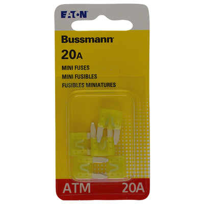 Bussmann 20 amps ATM Yellow Blade Fuse 5 pk