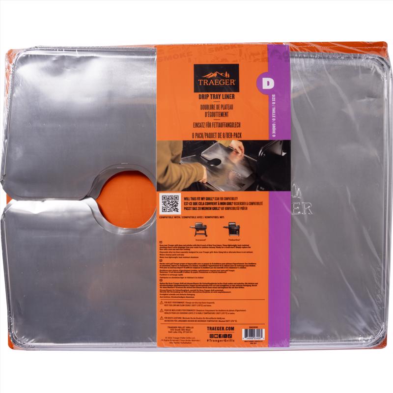 Traeger Aluminum Drip Pan Liner For Traeger Size D