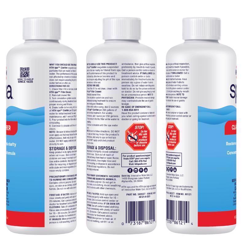 HTH Spa Liquid Clarifier 16 oz