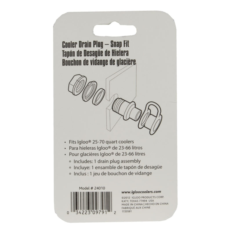 Igloo Cooler Drain Plug White