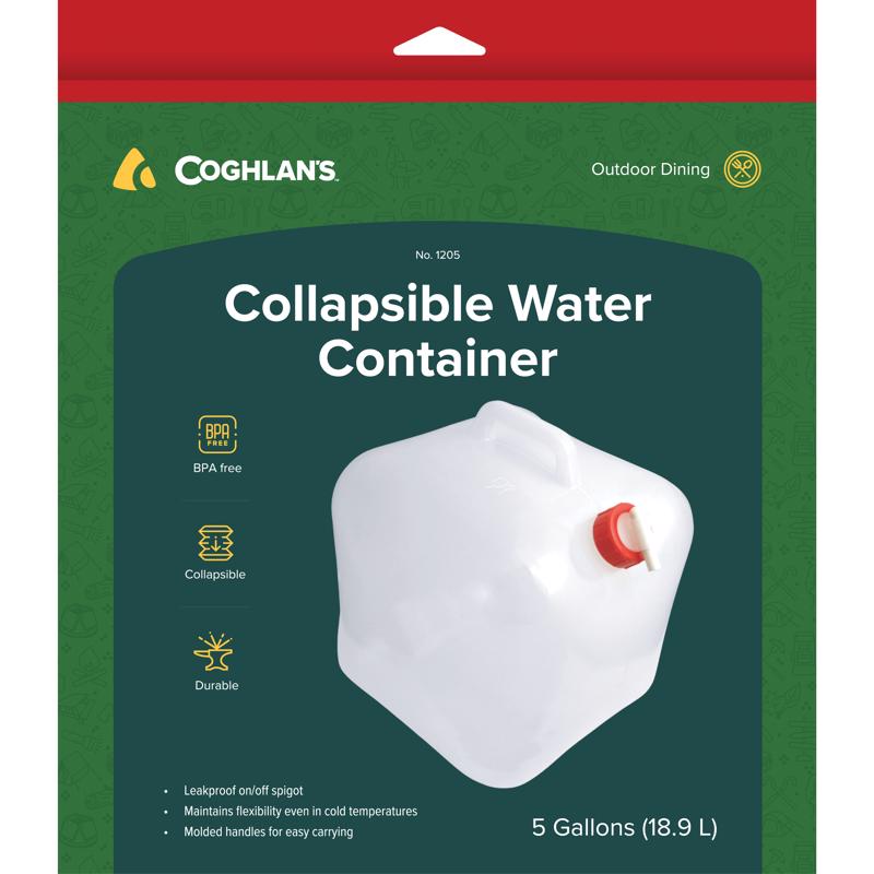 Coghlan's Clear Water Container 12 in. H X 11 in. W X 11 in. L 5 gal