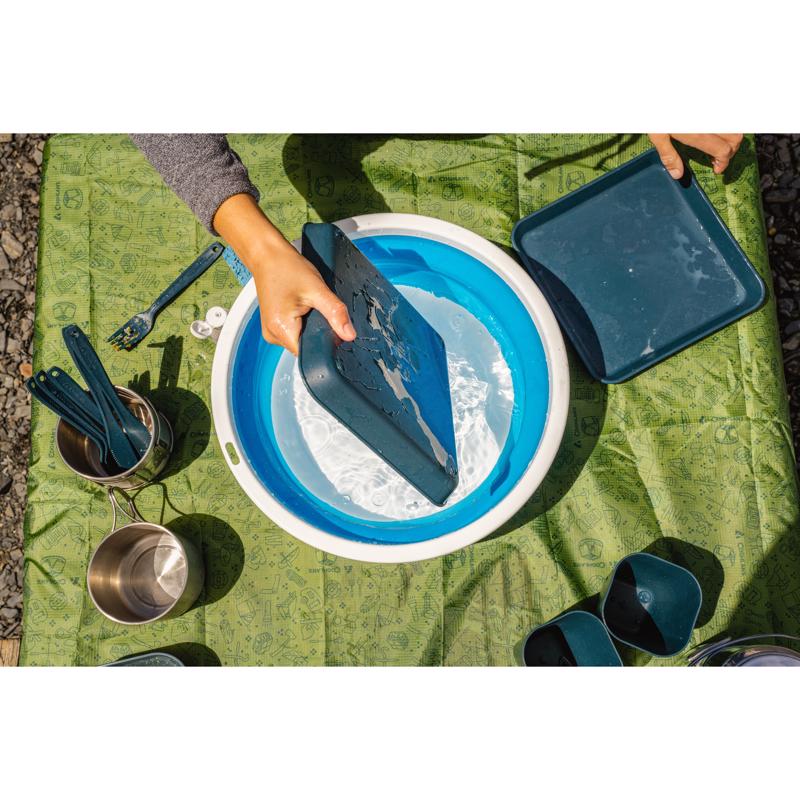 Coghlan's Blue/White Collapsible Sink 5.5 in. H X 14.76 in. W X 14.76 in. L 2.4 gal