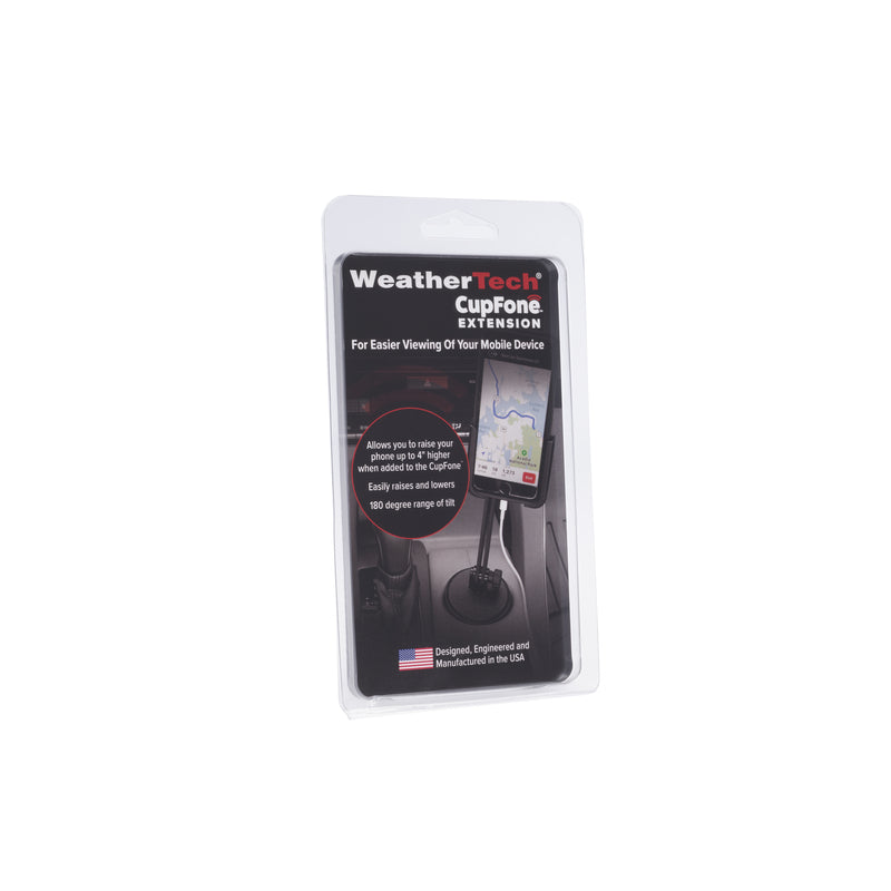 WeatherTech CupFone Black Cell Phone Holder Extension