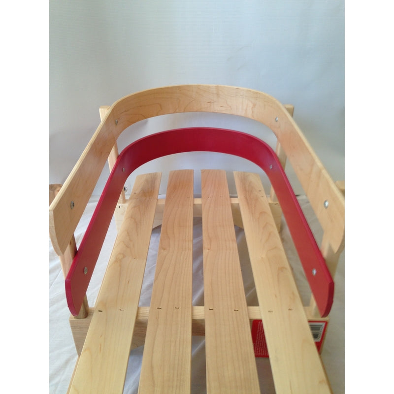 Flexible Flyer Pull Sleigh Deluxe Baby Wood Sled 29 in.