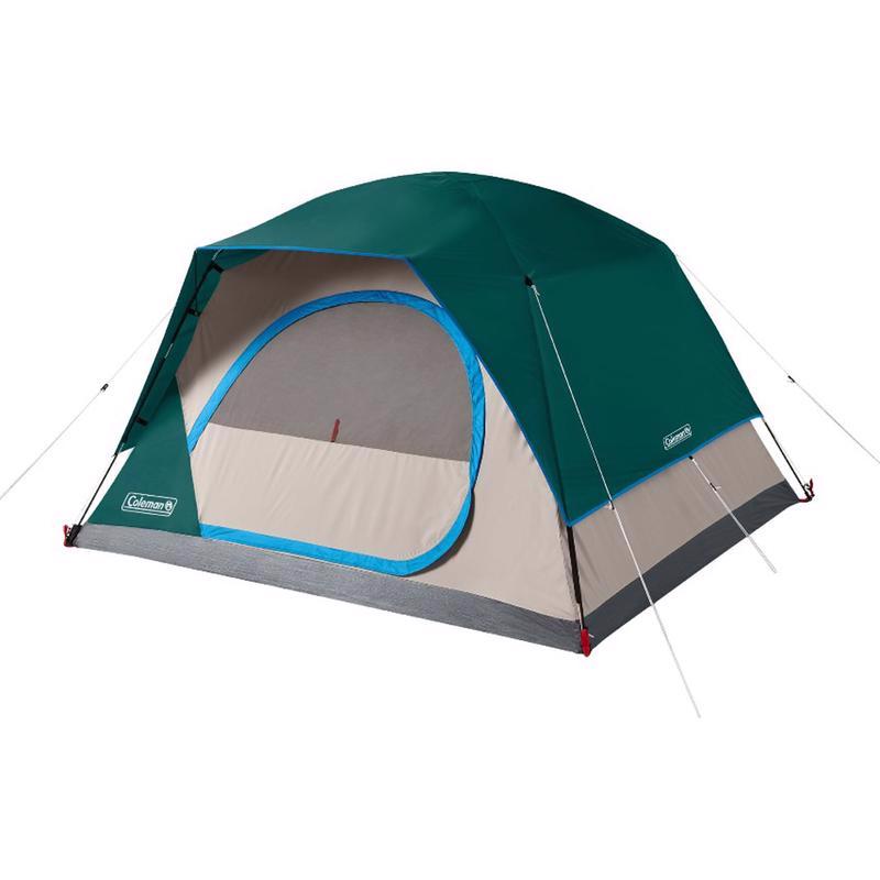 Coleman Skydome Green Tent 56 in. H X 84 in. W X 96 in. L