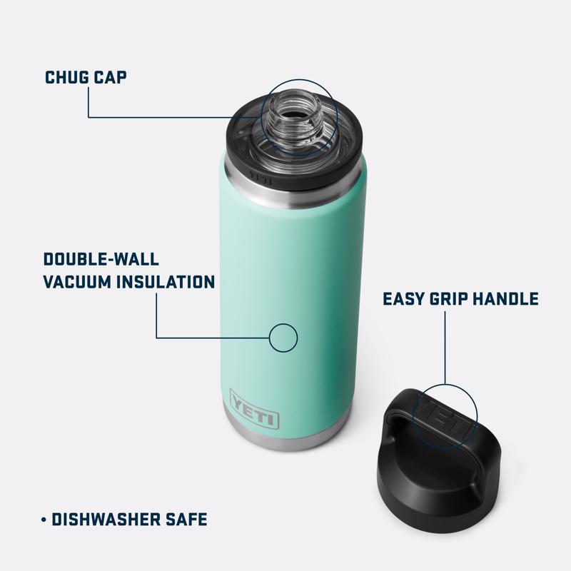 YETI Rambler 26 oz Seafoam BPA Free Bottle with Chug Cap