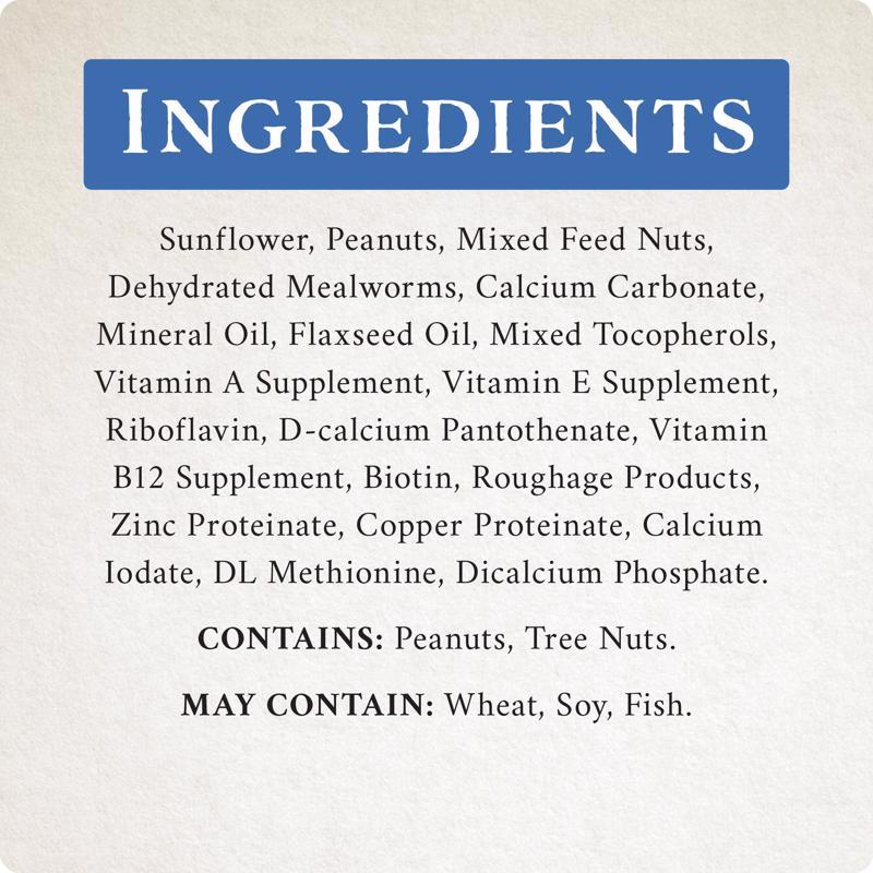Songbird Selections Premium Protein with Mealworms Wild Bird Food 5 lb