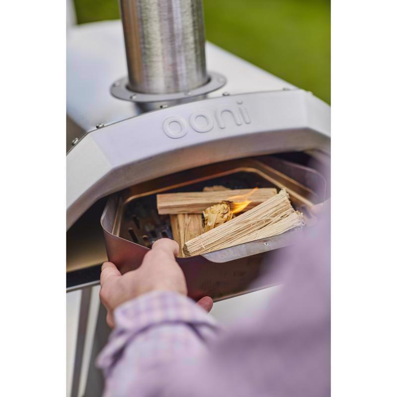 Ooni Karu 12 Charcoal/Wood Chunk Outdoor Pizza Oven Silver