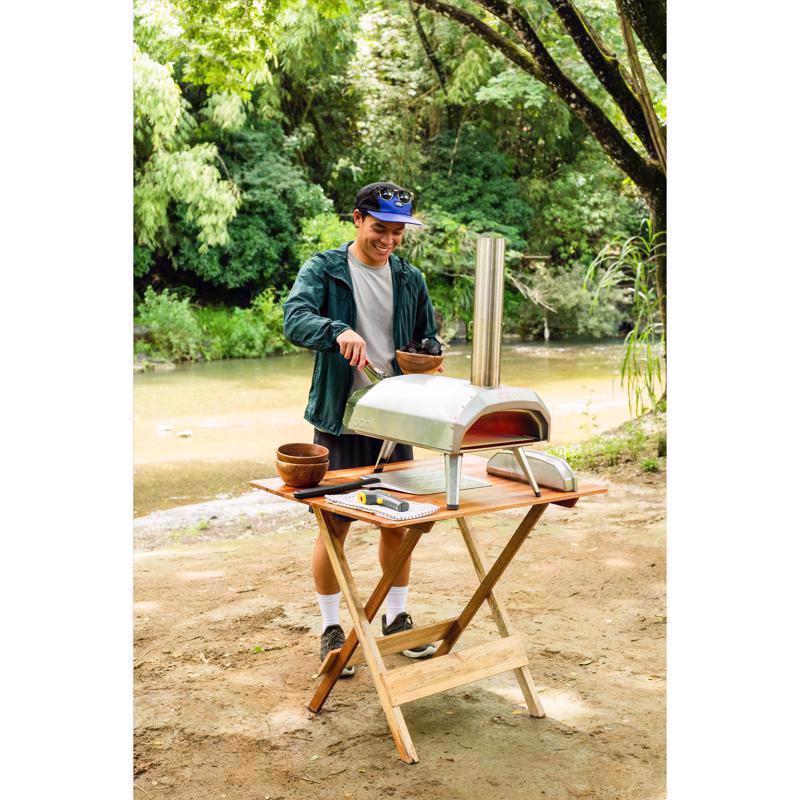 Ooni Karu 12 Charcoal/Wood Chunk Outdoor Pizza Oven Silver