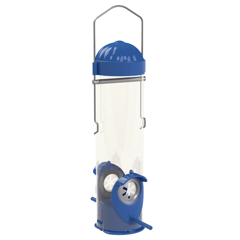 Perky-Pet Flexports Wild Bird 3.5 oz Plastic Mealworm Bird Feeder 2 ports
