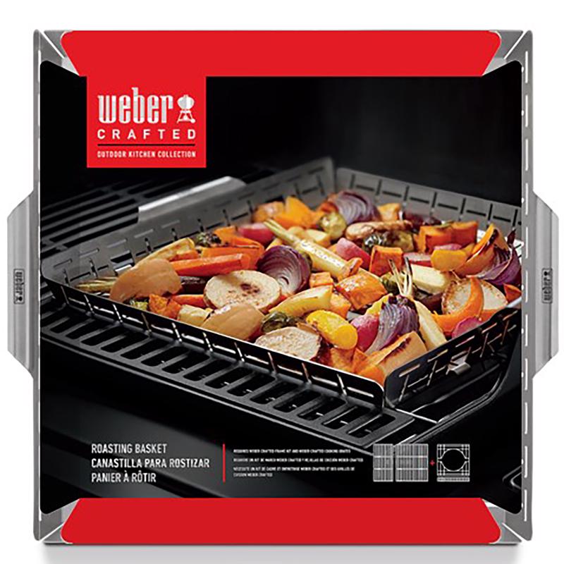 Weber Crafted Stainless Steel Roasting Basket 19 in. W