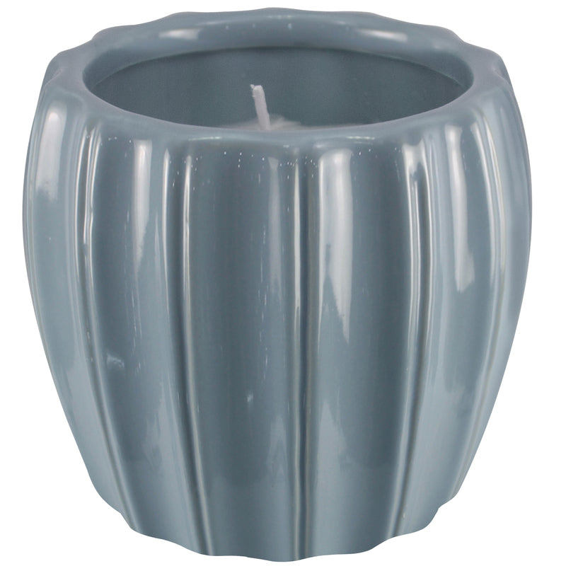 OutDoozie Assorted Ceramic 4 in. H Contour Citronella Candle
