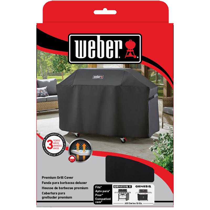 Weber Genesis and Genesis II 400 Series Black Grill Cover For Genesis 400 and Genesis II 400 Series