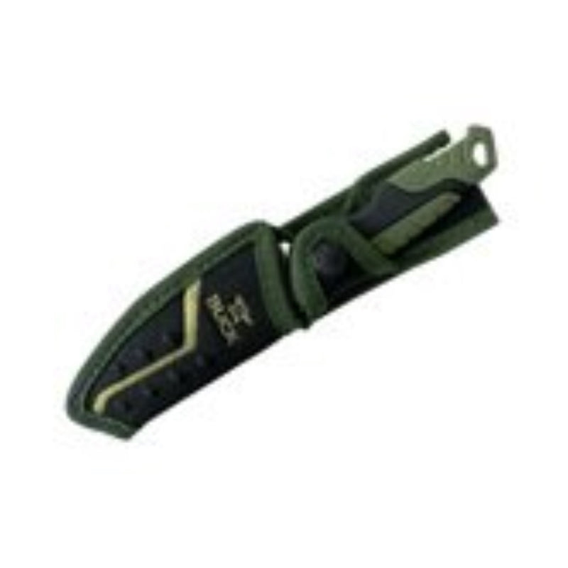 Buck Knives Pursuit Black/Green 420 HC Steel > 6 in. Drop Point Fixed Hunting Knife