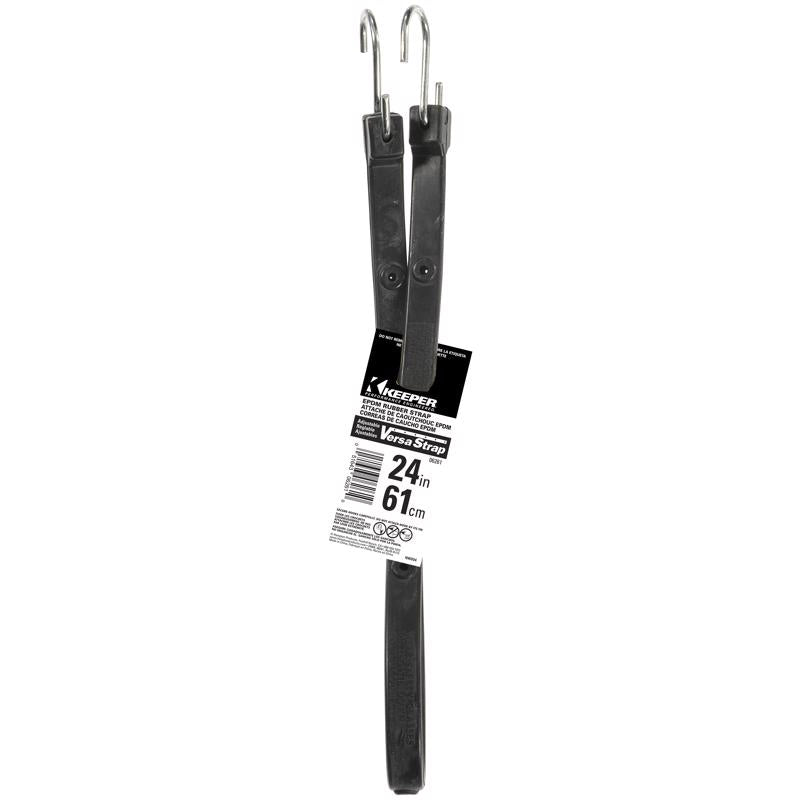 Keeper Black Tarp Strap 24 in. L X 0.315 in.