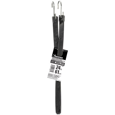 Keeper Black Tarp Strap 24 in. L X 0.315 in.