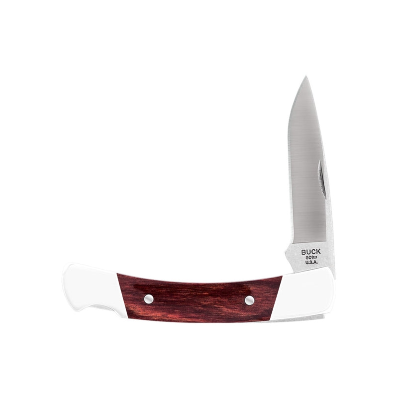 Buck Knives Squire Brown/White 420 HC Steel > 6 in. Pocket Knife