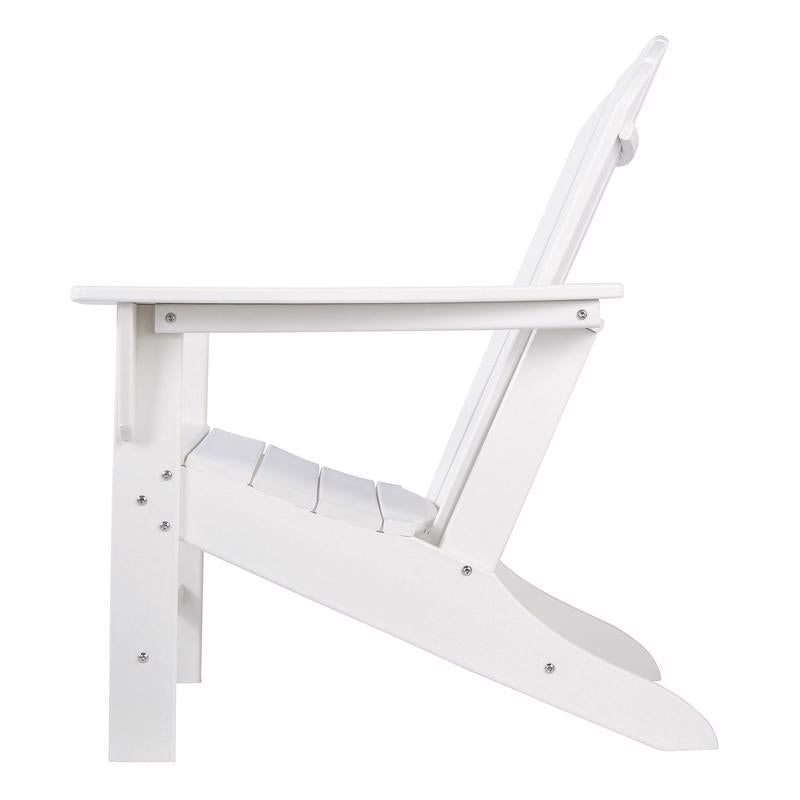 Signature Design by Ashley Sundown Treasure White HDPE Frame Adirondack Armchair