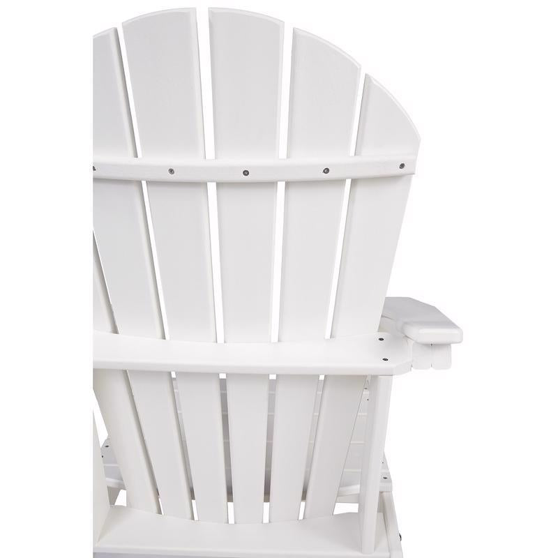 Signature Design by Ashley Sundown Treasure White HDPE Frame Adirondack Armchair