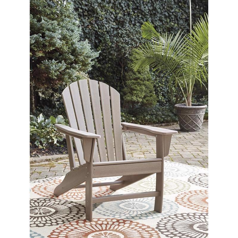 Signature Design by Ashley Sundown Treasure Brown HDPE Frame Adirondack Armchair