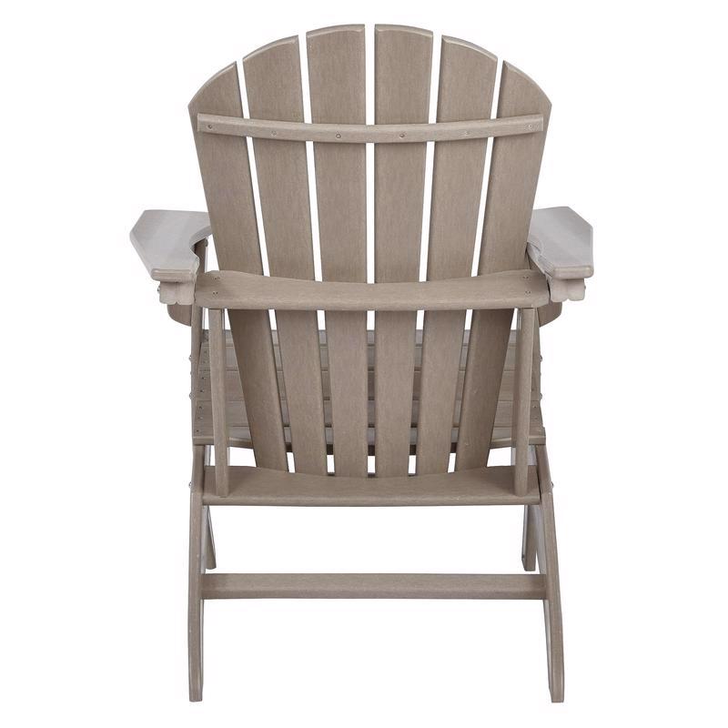 Signature Design by Ashley Sundown Treasure Brown HDPE Frame Adirondack Armchair