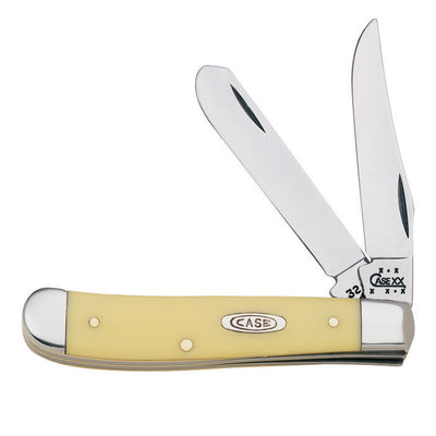 Case Mini Trapper Yellow Carbon Steel 3-4 in. Pocket Knife