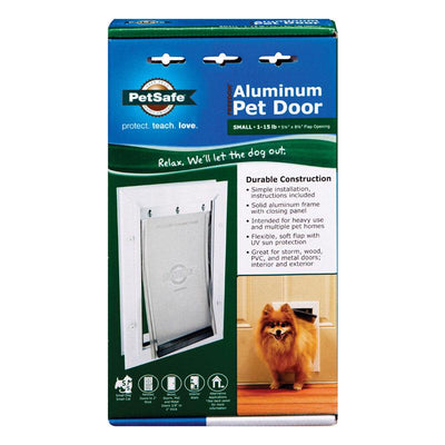 PetSafe 11.625 in. H X 7-3/4 in. W Small Aluminum Pet Door