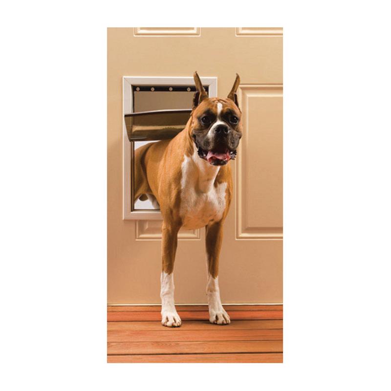 PetSafe 19.625 in. H X 12.75 in. W Large Aluminum Pet Door