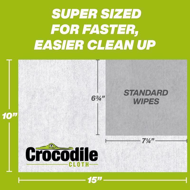 Crocodile Cloth Grill Wipes 80 wipes 3.5 in. H X 15 in. L X 10 in. W