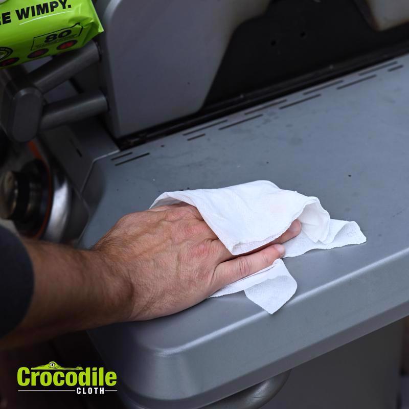 Crocodile Cloth Grill Wipes 80 wipes 3.5 in. H X 15 in. L X 10 in. W
