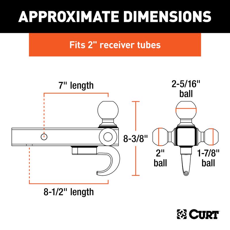 CURT Tri-Ball Mount