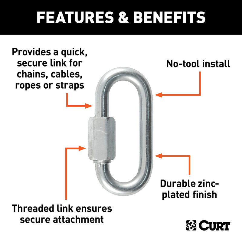 CURT 1760 lb. cap. 5/16 in. Quick Link