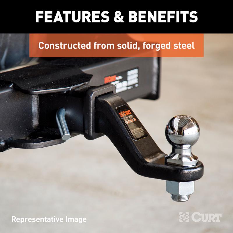 CURT 17000 lb. cap. Assorted in. Ball Mount