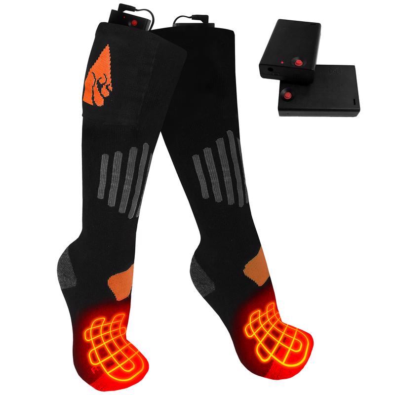 ActionHeat Unisex Heated S/M Socks Black
