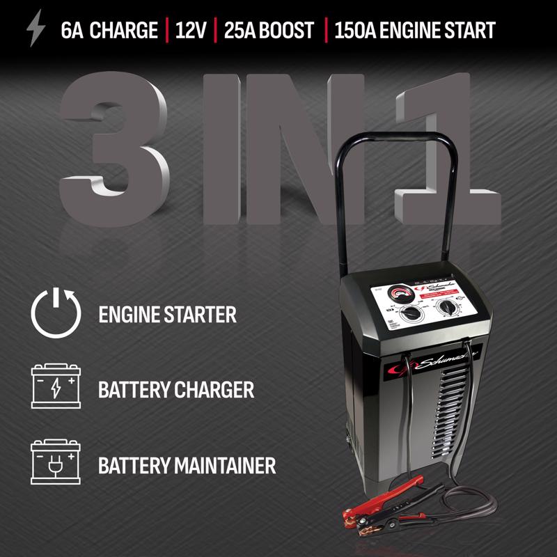 Schumacher Manual 12 V 150 amps Battery Charger/Engine Starter